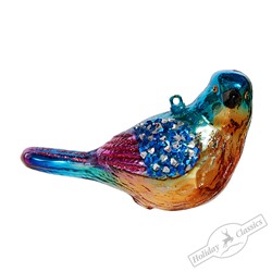 Птичка Сиалия (стекло) 11,5х5,5х7 см