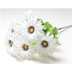 Искусственные цветы, Ветка в букете ромашка 7 веток (разобранный) (1010237) белый