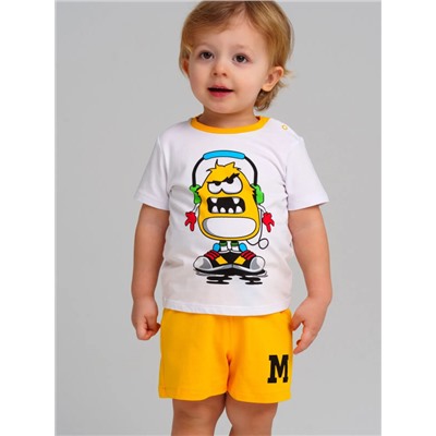 12419099 Комплект детский трикотажный для мальчиков: фуфайка (футболка), шорты
