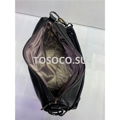 6018-2 black сумка Wifeore натуральная кожа 22x10x25