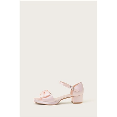 Monsoon Pink Satin Platform Sandals