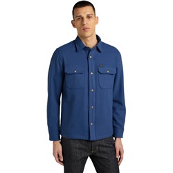 Рубашка мужская 101 WOOL OVERSHIRT LAKE BLUE