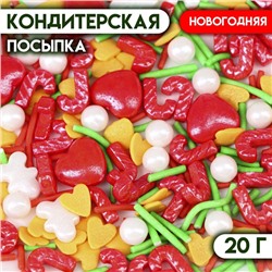 Новый год. Кондитерская посыпка "Имбирный пряник", 20 г