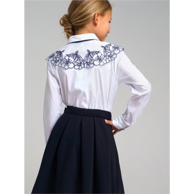 Белый комплект: блузка, воротник для девочки PlayToday Tween 22227175