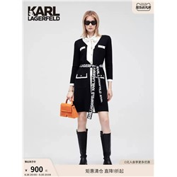 Kar*l Lagerfel*d  новинка, женское платье в классической черно-белой цветовой гамме, экспорт!
