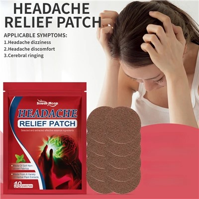 Пластырь для снятия головной боли Headache Relief Patch 10шт