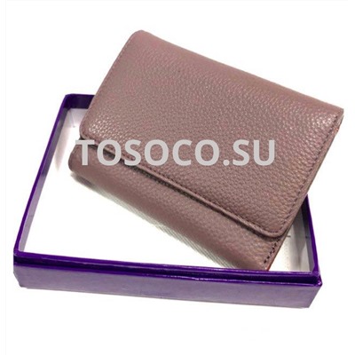 1012-20 purple кошелек GENUINE LEATHER натуральная кожа 9х12х2