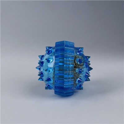Массажёр «Су-джок», d = 3,5 см, с 2 кольцами, цвет синий