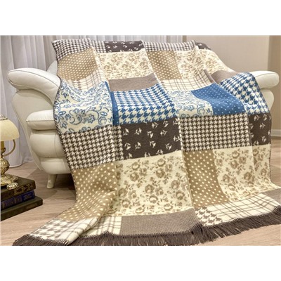 Плед cotton Rajtex 150*200 Кантри синий 15150f