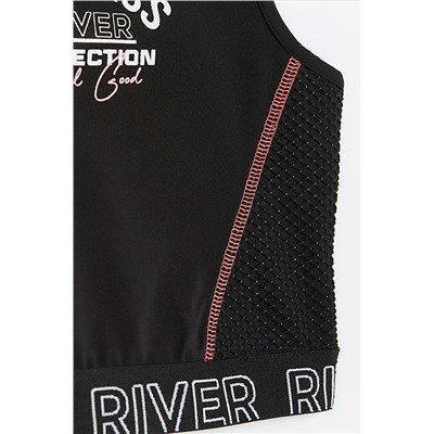 River Island Girls RI Active Mesh Crop Top