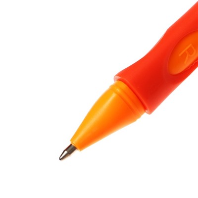 Ручка шариковая, 0.7 мм, стержень синий, корпус с резиновым держателем, МИКС