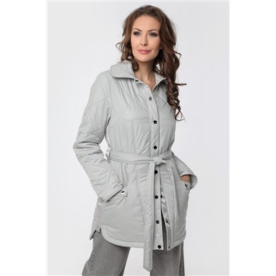 Стильная женская куртка с поясом 22331 56 размера
