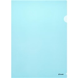 Папка уголок Комус А4 180мкм (синий)