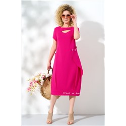 Платье Euro Moda 454 розовое