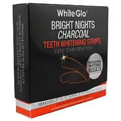 Полоски отбеливающие Bright Nights Charcoal № 5 WHITE GLO