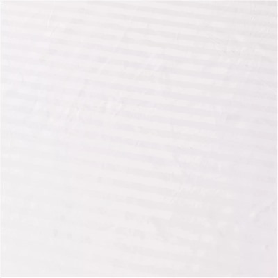 Простыня Страйп Сатин Однотонный Отель белый 100% хлопок на резинке 1x1 RR1CTH0365