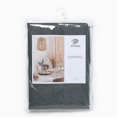 Скатерть Этель Linen collection mint 145х220см, 100%лён 210 г/м2