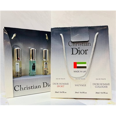 Подарочный парфюмерный набор Dior 3x20 ml ОАЭ