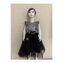 Черное вечернее платье для девочки 2584