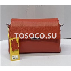 034-orange сумка Wifeore натуральная кожа25х18