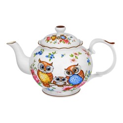 Чайник 1,1 л 24*14*15 см "Совушки" NEW BONE CHINA