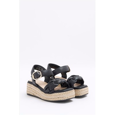 River Island Girls Woven Plait Wedge