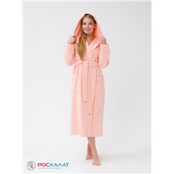 Женский халат с капюшоном персиковый МЗ-06 (32)