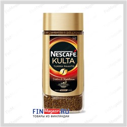Кофе растворимый тёмной обжарки Nescafe Kulta Tumma Paahto 100 гр ст/банка
