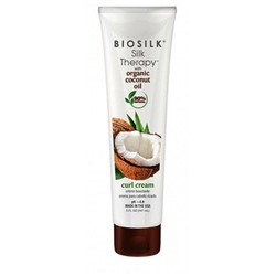 Biosilk silk therapy organic coconut oil curl cream крем 147мл БС
