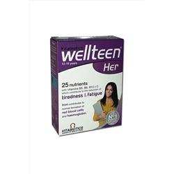 Vitabiotics Wellteen Him 30 Tablet  комплекс  для подростков девочек