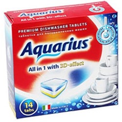 Aquarius ALL in 1 Таблетки для посудомоечных маших 14 таблеток по 20 г
