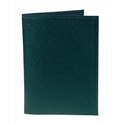 Обложка на паспорта из натуральной кожи, цвет зеленый