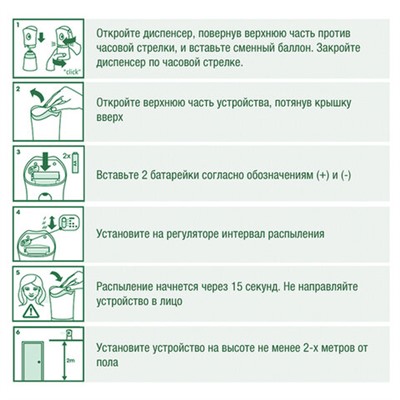 Сменный баллон 250 мл, AIRWICK "Анти-табак. Апельс/бергамот", для автоматических освежителей, универсальный, 224392