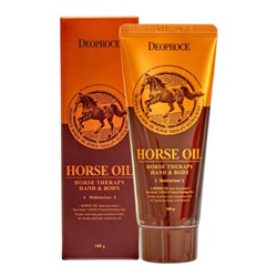 DEOPROCE HAND&BODY - HORSE OIL Крем для рук и тела с лошадиным жиром