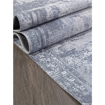 Ковёр прямоугольный Alpin Lotus, размер 80x150 см, цвет grey/blue