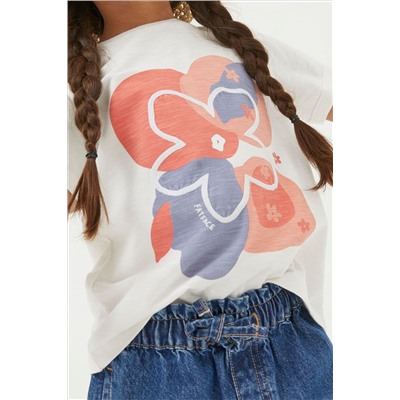 FatFace Abstract Floral T-Shirt