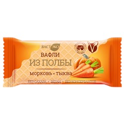 Вафли из полбы. Морковь-тыква., 30 гр., (шоубокс 10шт.)