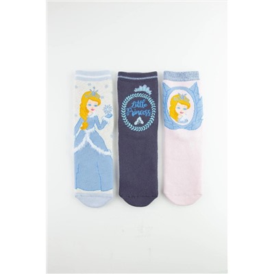 Детские носки Bross Princess с противоскользящей подошвой и 3 предметами