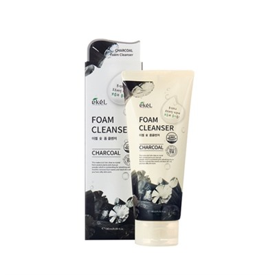 EKEL Foam Cleanser Charcoal Пенка для умывания с экстрактом древесного угля