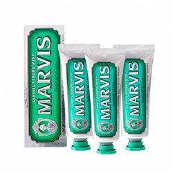 Набор из 3 паст Marvis Classic Strong Mint, 25 мл