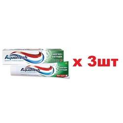 Aquafresh Зубная паста 50мл Мягко-мятная (зеленая) 3шт