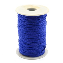 Шнур плетеный для рукоделия 6*3мм цв.синий.