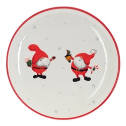 Тарелка "Дед Морозы", D 17 см, L17 W17 H2 см
