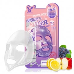 [Elizavecca] Тканевая маска для лица ФРУКТЫ Fruits Deep Power Ringer Mask Pack, 1 шт