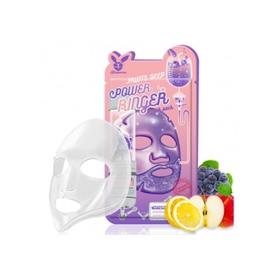 [Elizavecca] Тканевая маска для лица ФРУКТЫ Fruits Deep Power Ringer Mask Pack, 1 шт