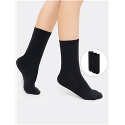 Мальтипак детских черных носков (3 пары)