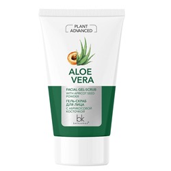 Plant Advanced Aloe Vera Гель-скраб для лица с абрикосовой косточкой 120г