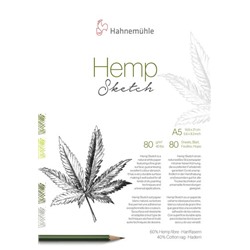 Альбом-склейка для набросков Hahnemühle "Hemp Sketch", 80 г/м2, A5, 80 л, волокна конопли 60% и хлопок 40% АКЦИЯ!