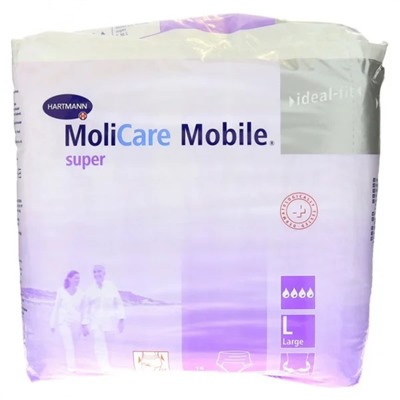 Трусы при недержании MOLICARE Mobile super р-р L 14шт  9158730