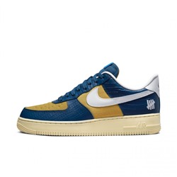 Кроссовки мужские n*ike Air Force 1 Low SP Undefeated 5 On It Blue Yellow Croc